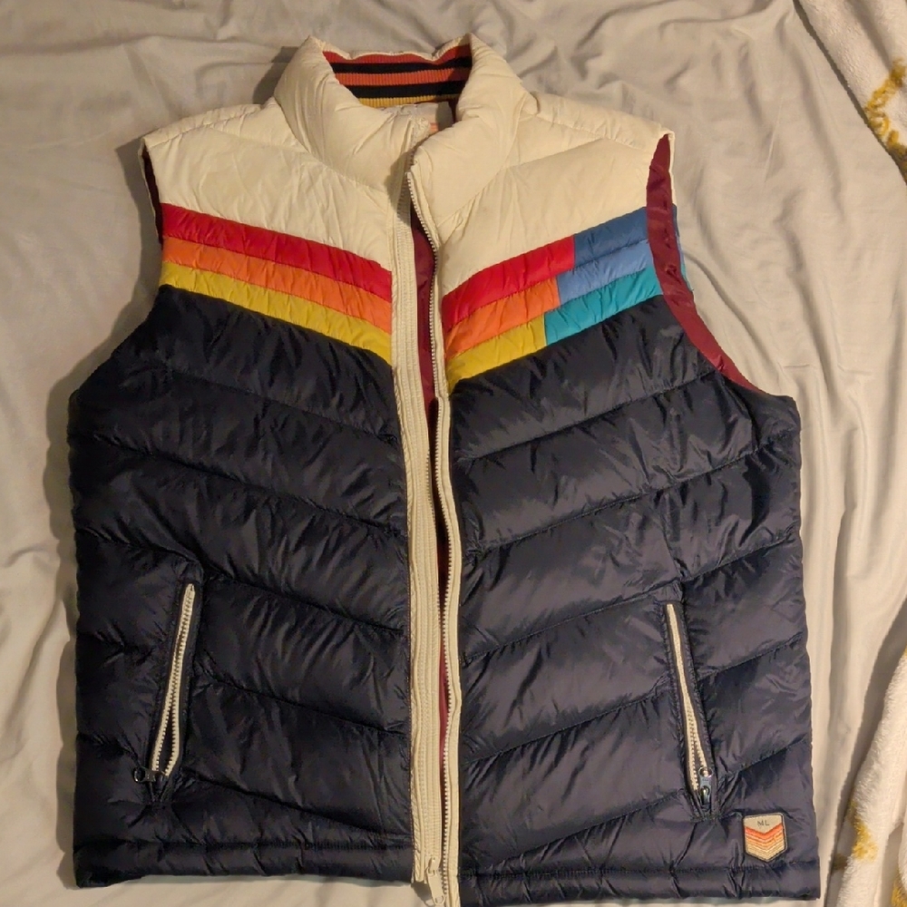Marine Layer Multicolor Puffer Vest